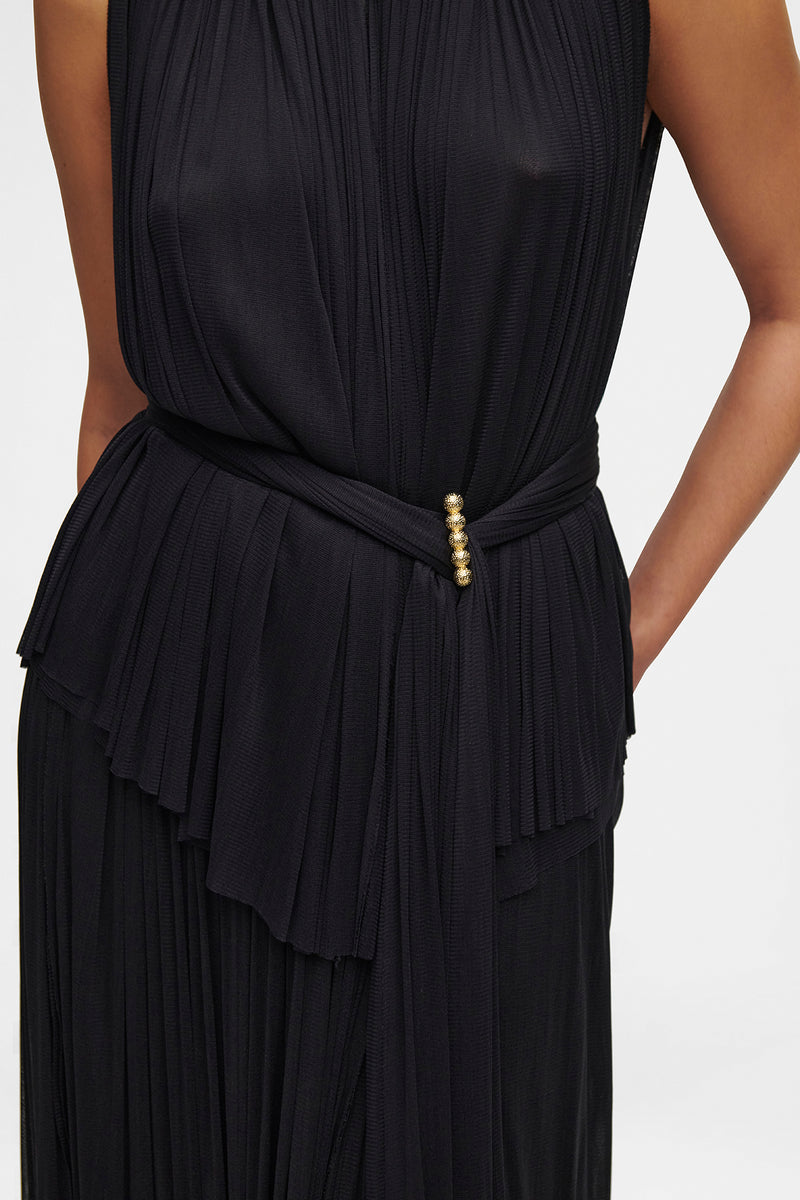 Silk Tulle Halter Top