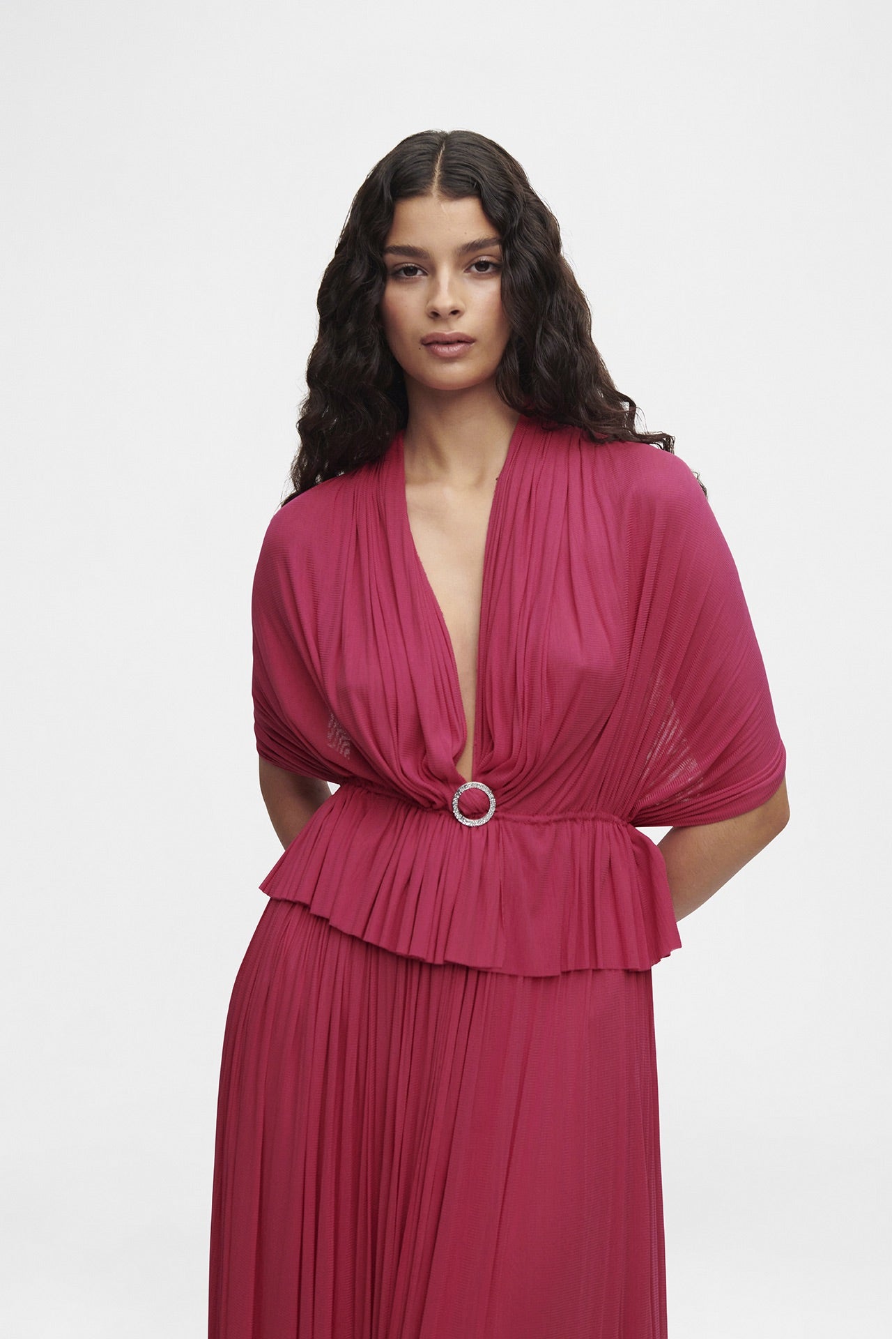 Pink Silk Tulle Top, 100% Grade 6A mulberry silk tulle, image 7, HANNE BLOCH