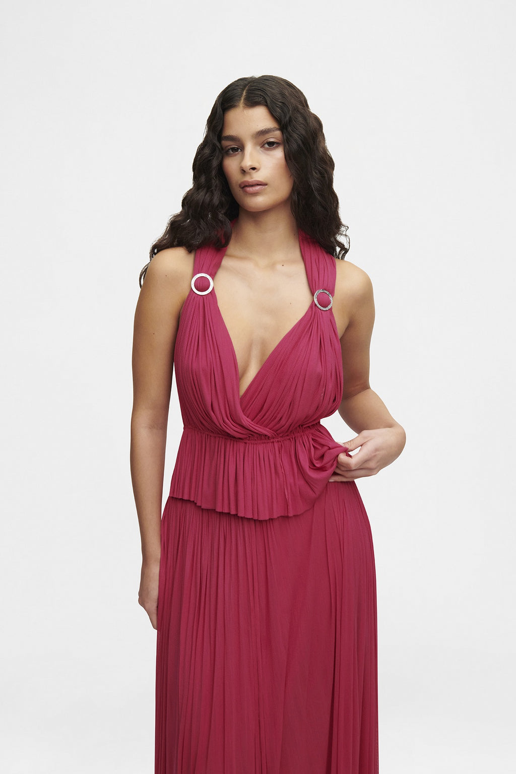 Pink Silk Tulle Top, 100% Grade 6A mulberry silk tulle, image 6, HANNE BLOCH