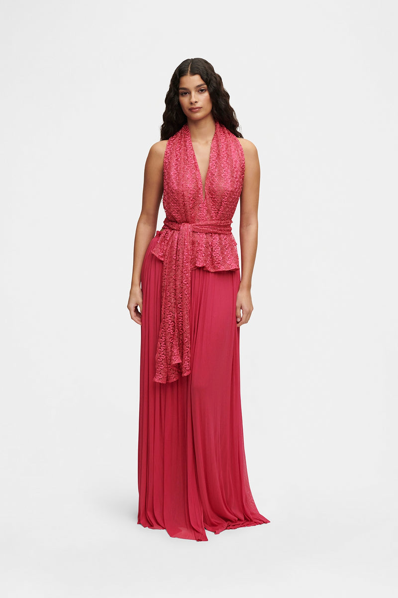 Knit Scarf Set / Top