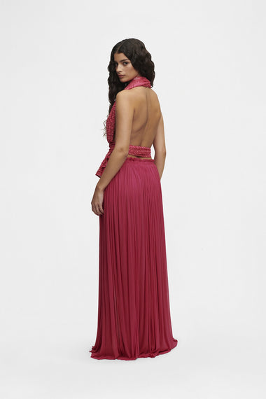 Pink Silk Tulle Skirt, floor-length 100% Grade 6A mulberry silk tulle, image 5, HANNE BLOCH