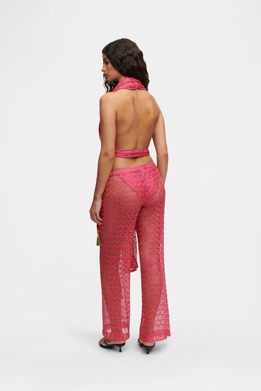 Pink Knit Trousers, Italian knit, image 5, HANNE BLOCH