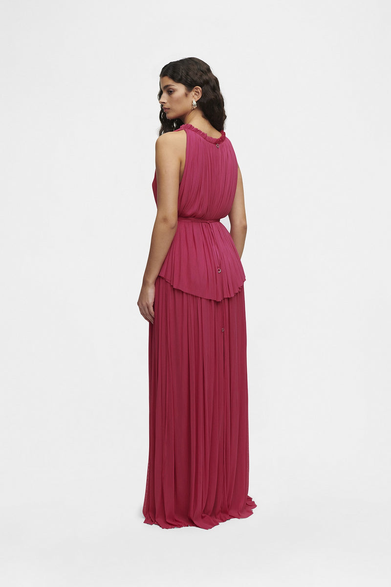 Silk Tulle Halter Top