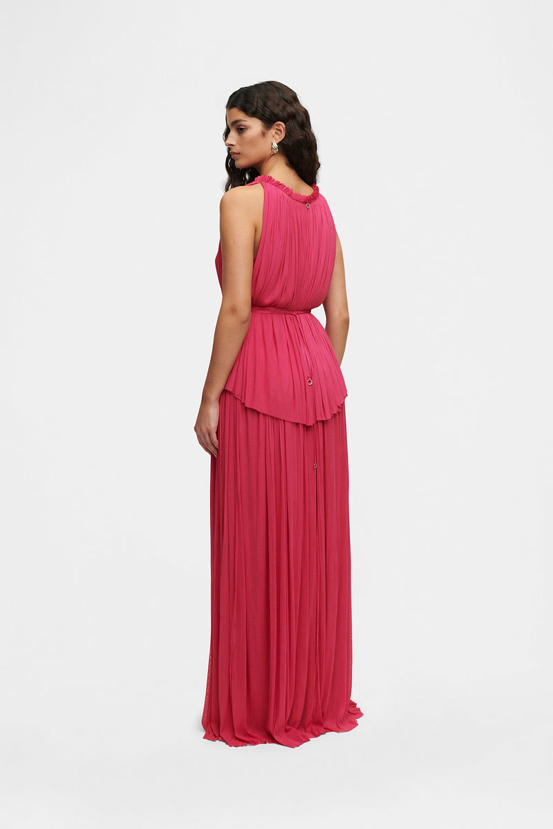 Silk Tulle Halter Top