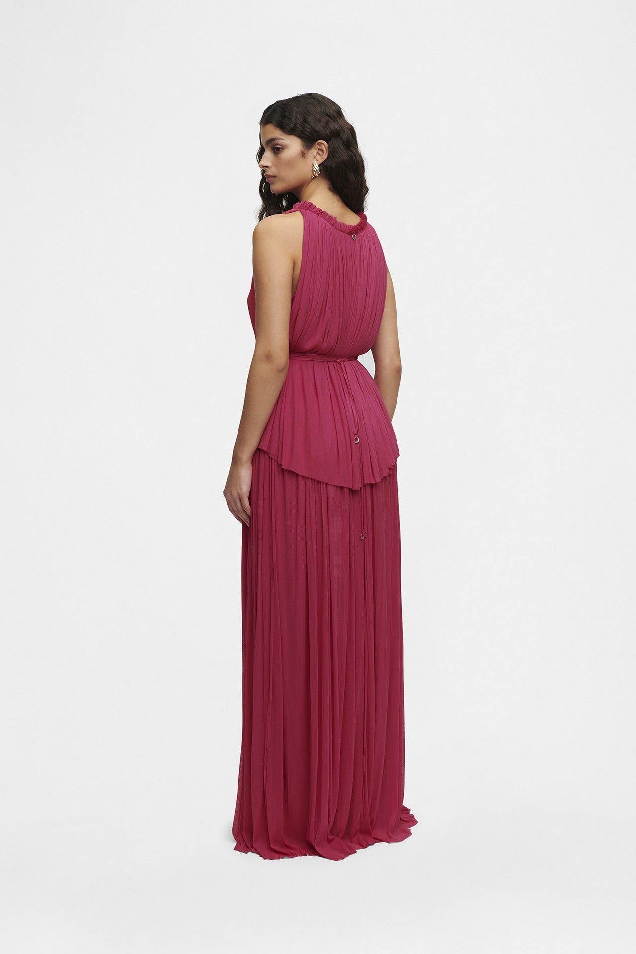 Silk Tulle Halter Top