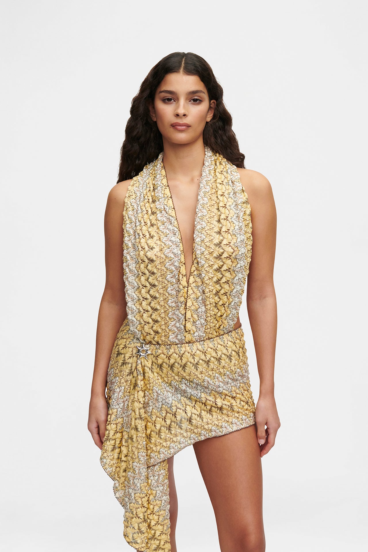 Knit Scarf Set / Top