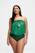 Bandeau Silk Swimsuit