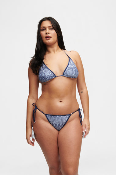 Ocean Knit Triangle Bikini, Italian knit, HANNE BLOCH
