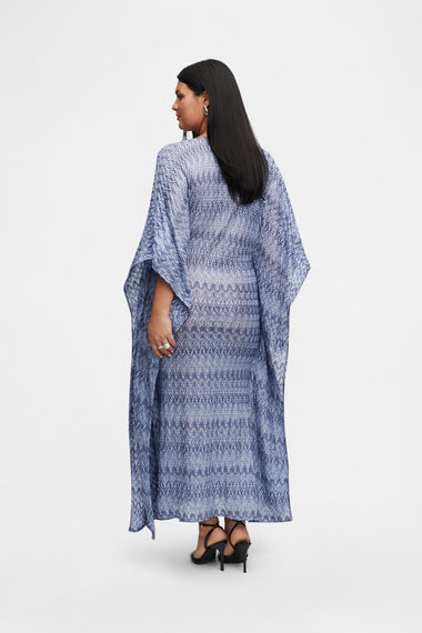 Ocean Knit Kaftan, one-size Italian knit, image 4, HANNE BLOCH