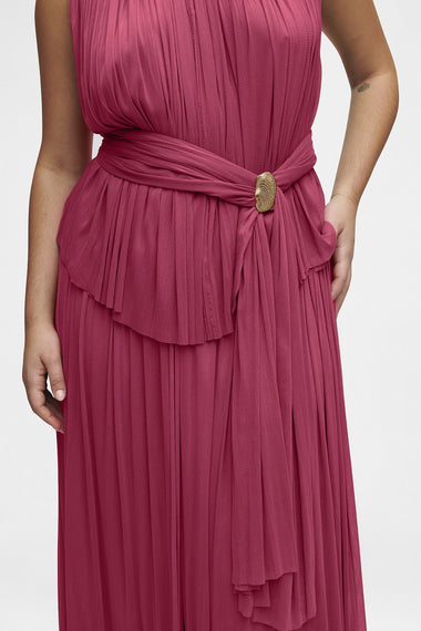 Pink Silk Halter Set, skirt and halter top in 100% Grade 6A mulberry silk, image 5, HANNE BLOCH