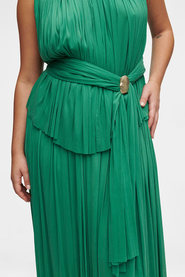 Forest Green Silk Tulle Scarf, raw-cut 100% Grade 6A mulberry silk tulle, image 5, HANNE BLOCH