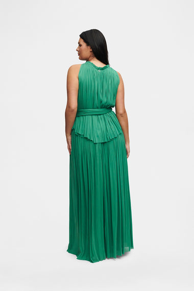 Forest Green Silk Halter Set, skirt and halter top in 100% Grade 6A mulberry silk, image 5, HANNE BLOCH