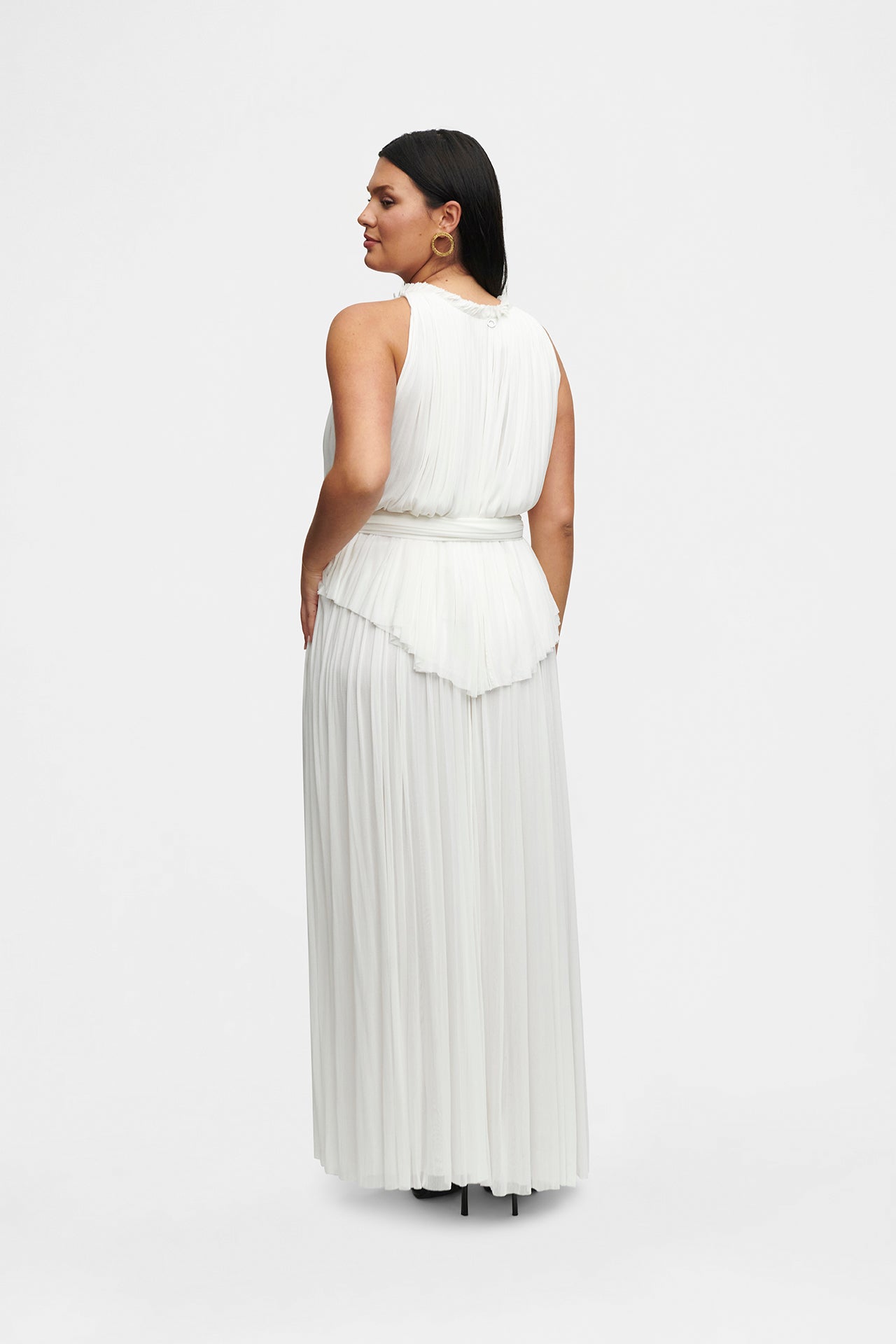 Silk Tulle Halter Top