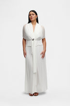 White Silk Tulle Scarf, raw-cut 100% Grade 6A mulberry silk tulle, image 7, HANNE BLOCH