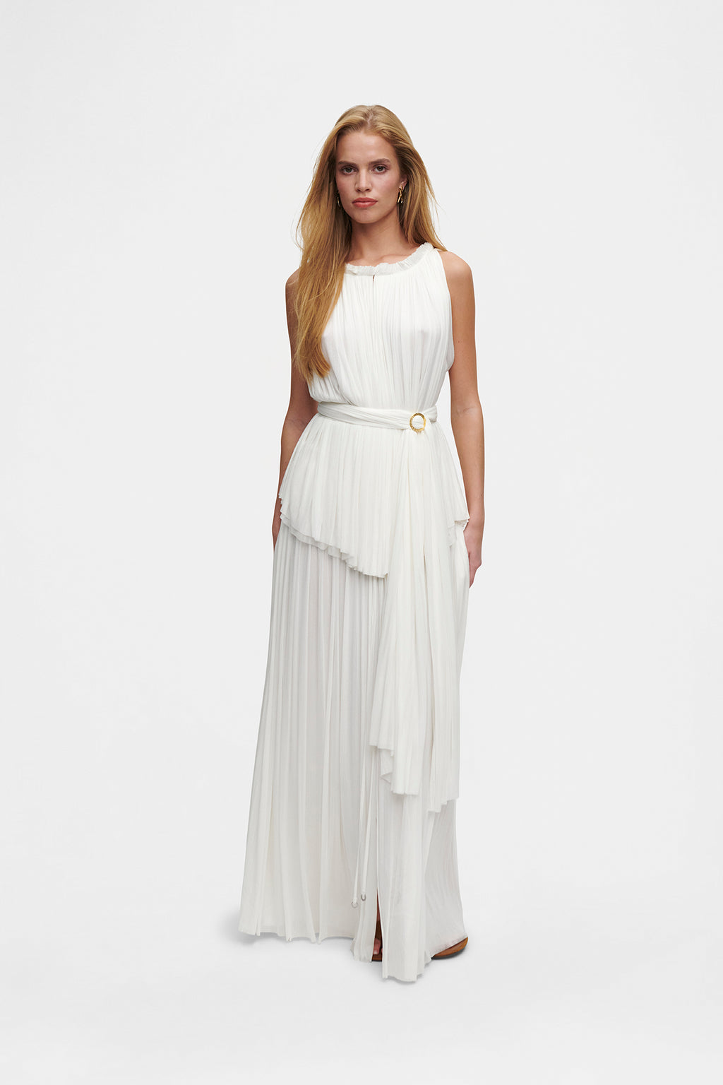 Silk Tulle Halter Top