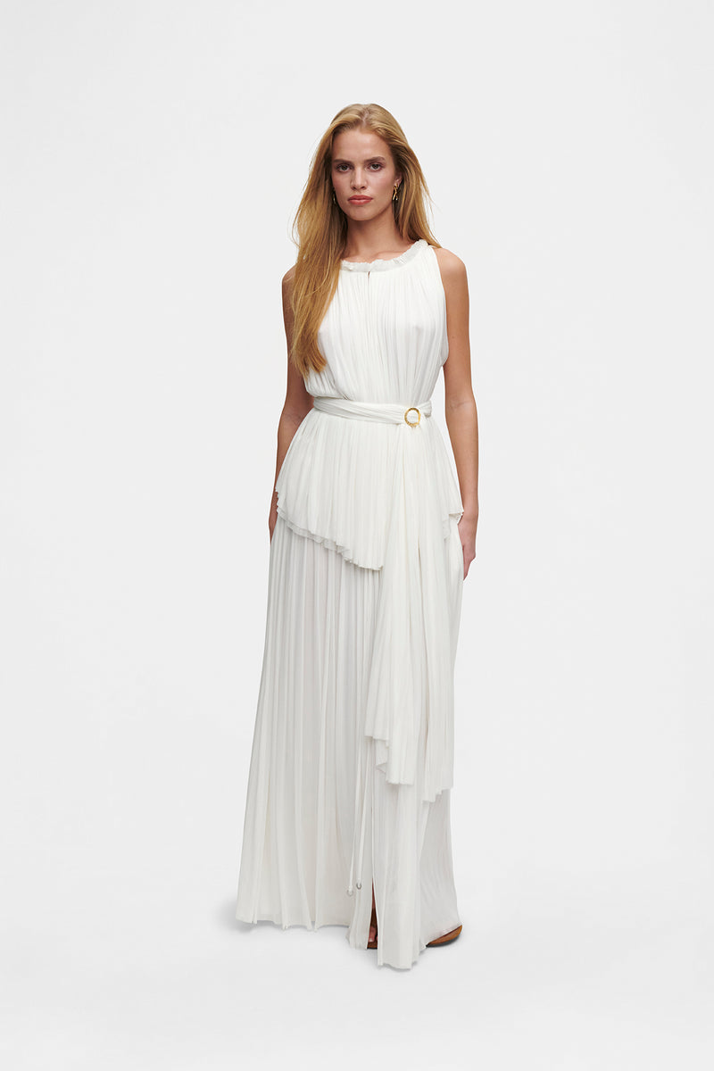 Silk Tulle Halter Top