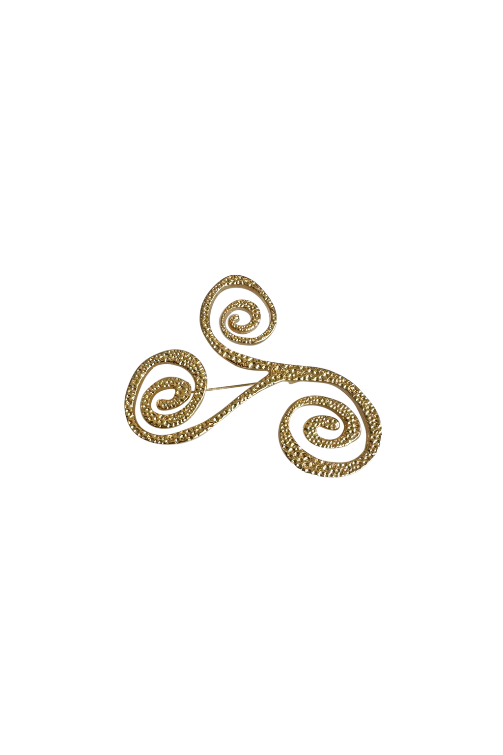 Swirl Gold Pin