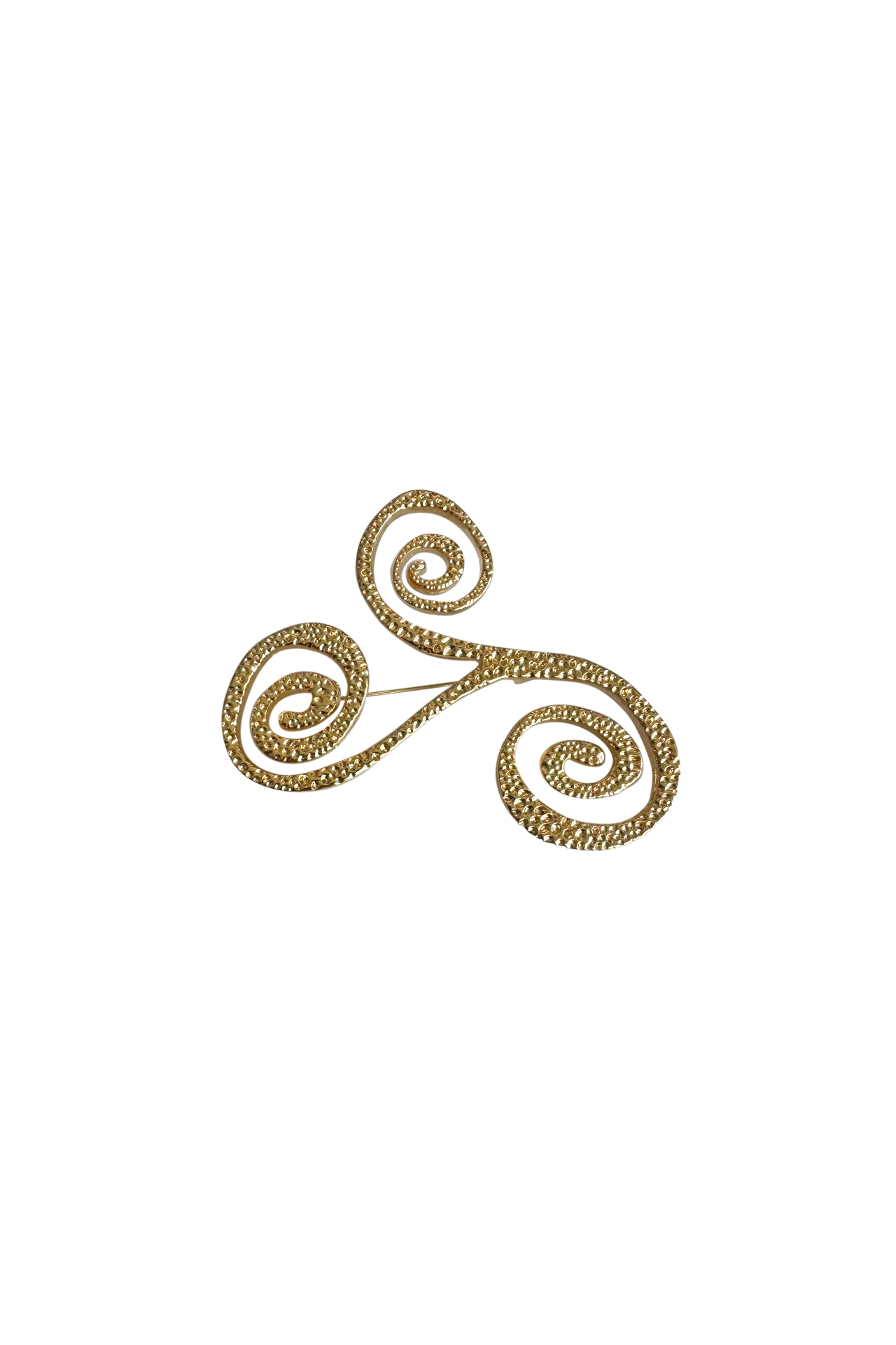 Swirl Gold Pin