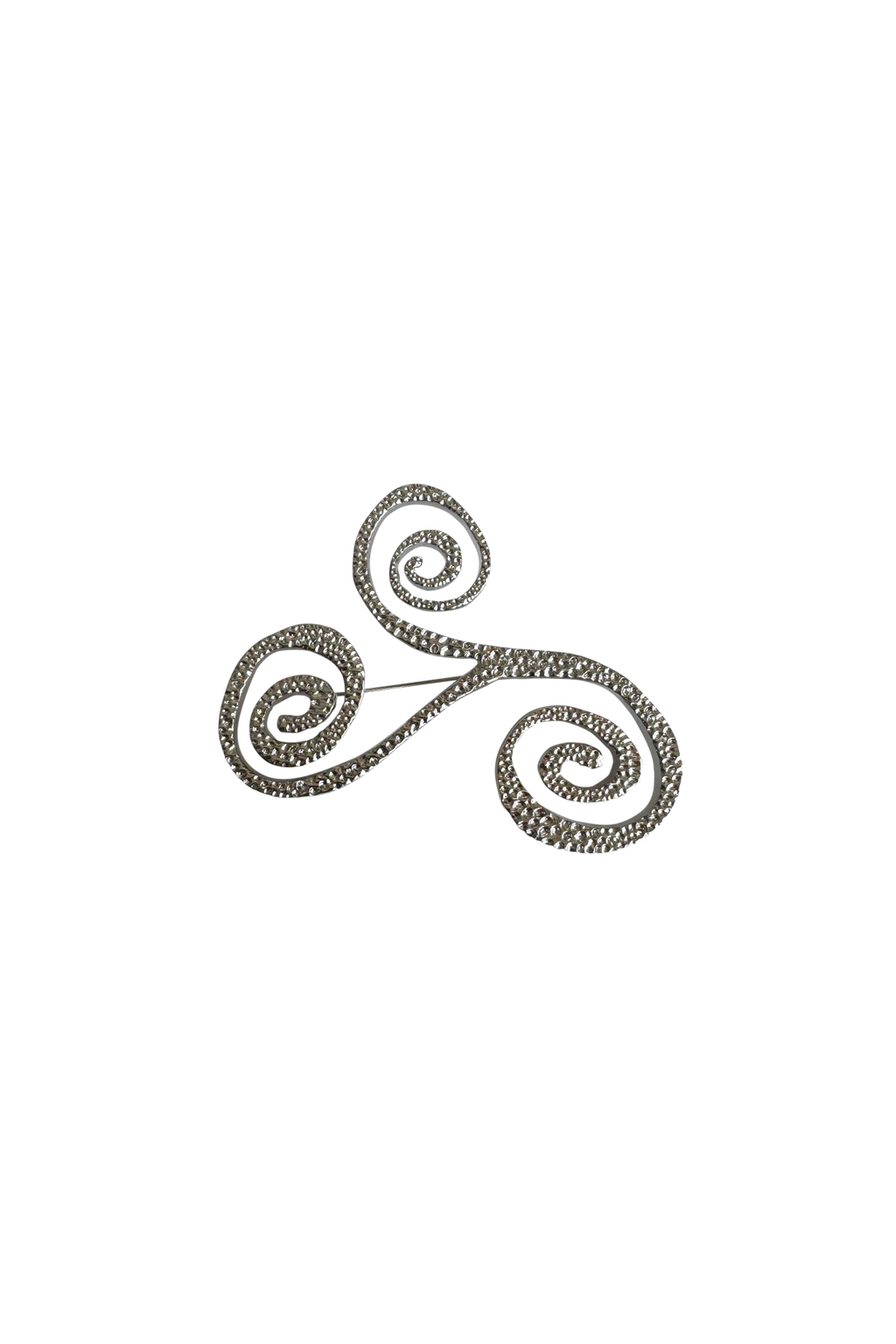 Swirl Silver Pin