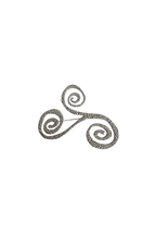 Swirl Silver Pin