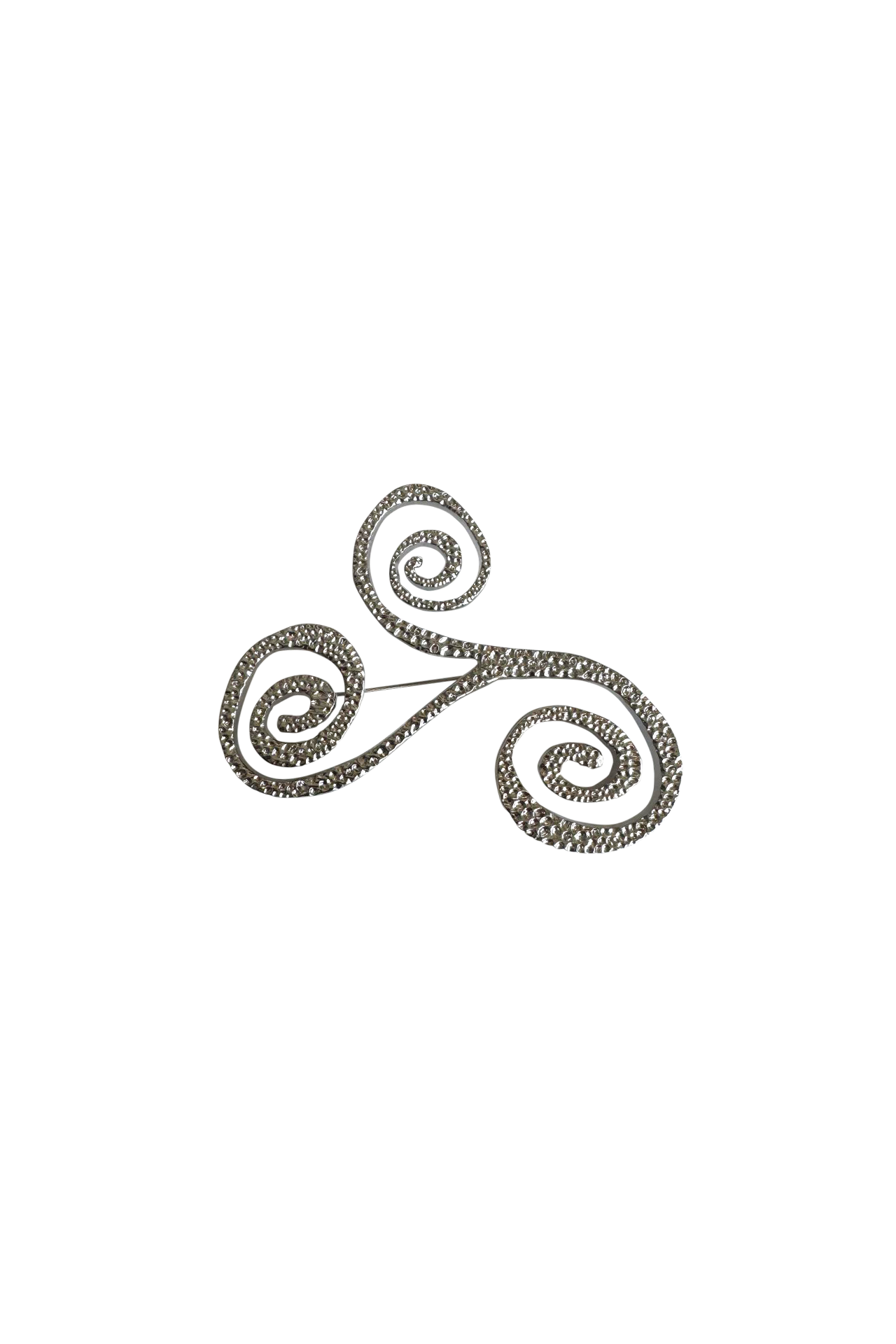 Swirl Silver Pin