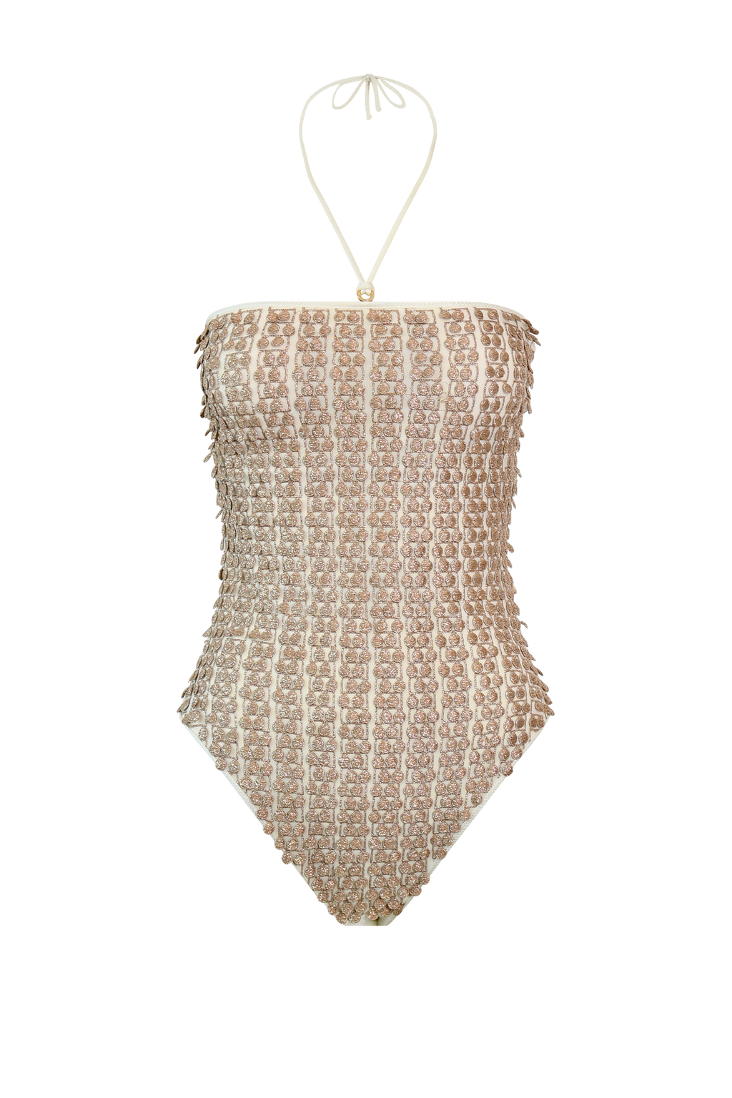 White Pom Pom Swimsuit