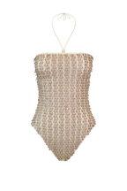 White Pom Pom Swimsuit