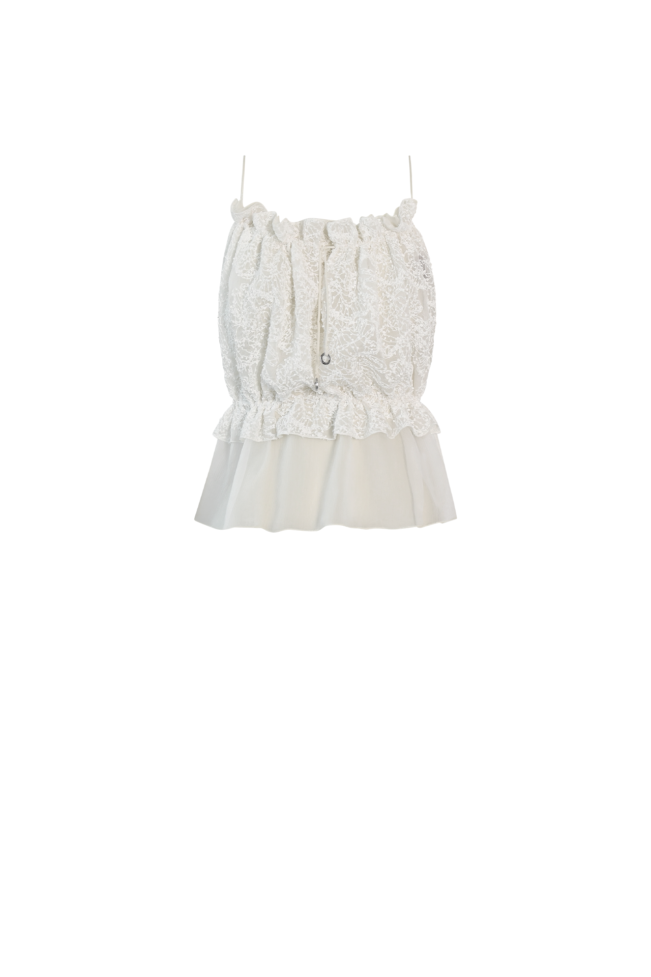 Snowflower String Silk Top, 100% Grade 6A mulberry silk, HANNE BLOCH