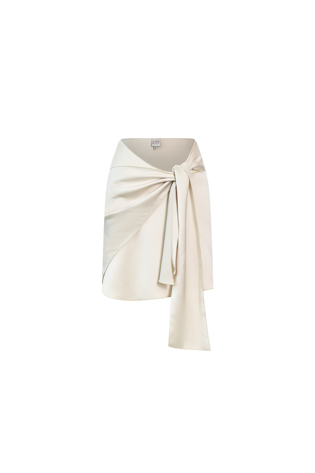 White Satin Tie Top
