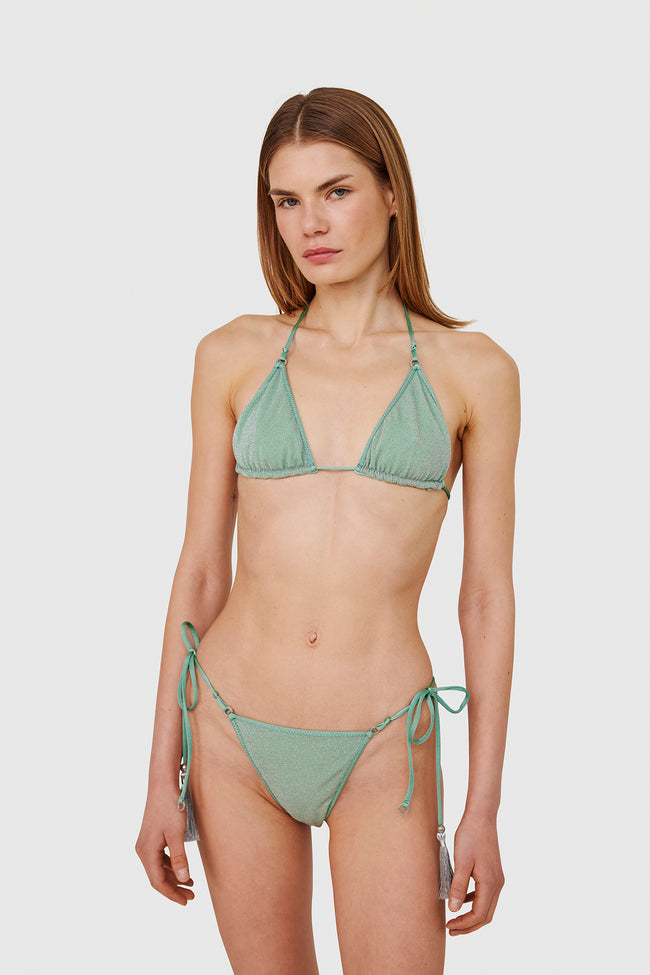 Ocean Glitter Triangle Bikini