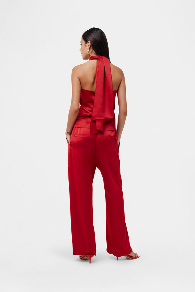 Red Satin Trousers