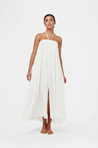 White Silk Tulle Skirt