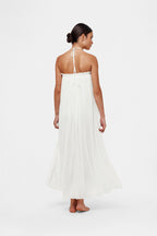 White Silk Tulle Skirt