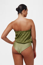 Cactus Knit Bandeau Swimsuit