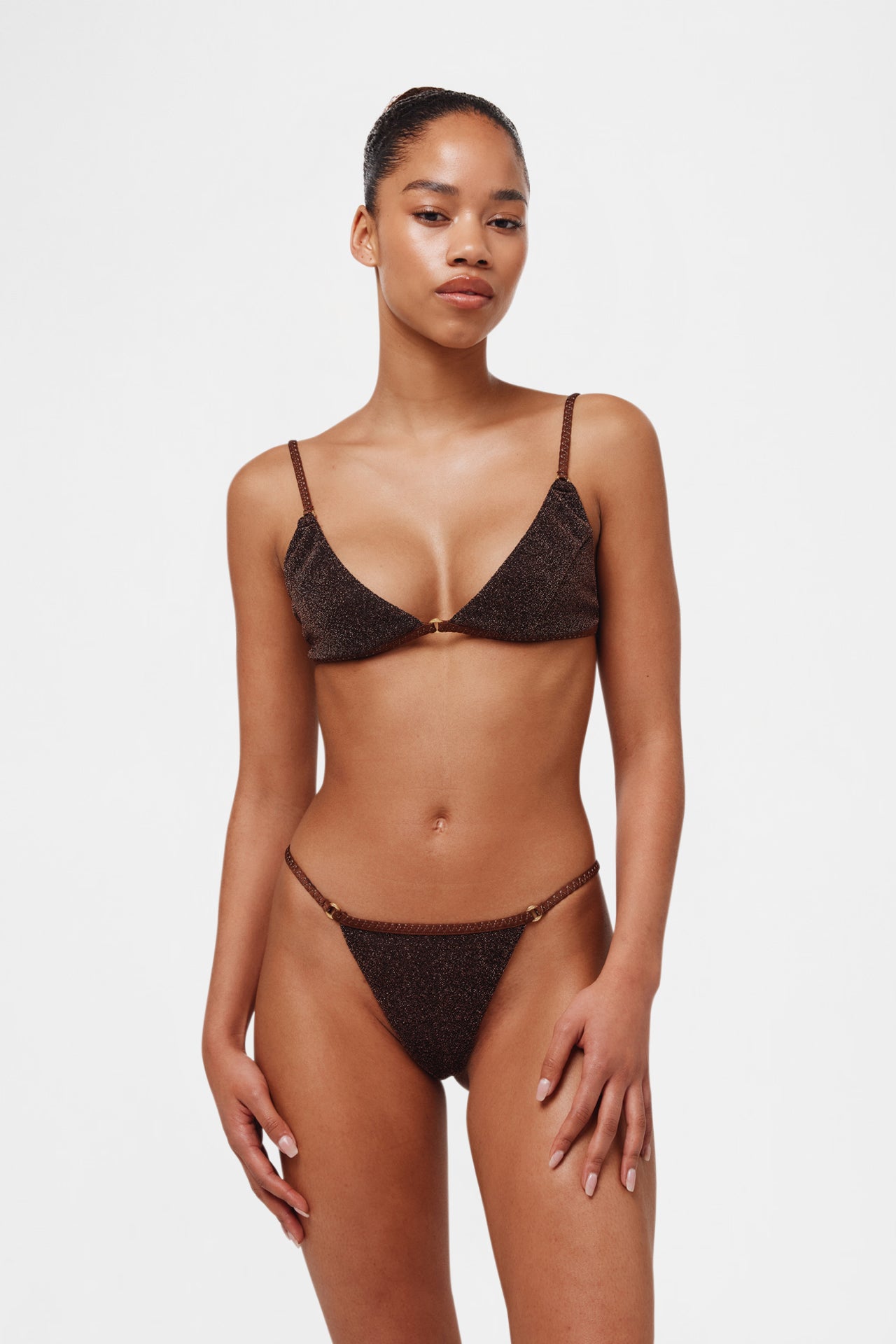 Brown Glitter Tiny Bottom