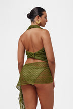 Cactus Knit Scarf Set   /   Top