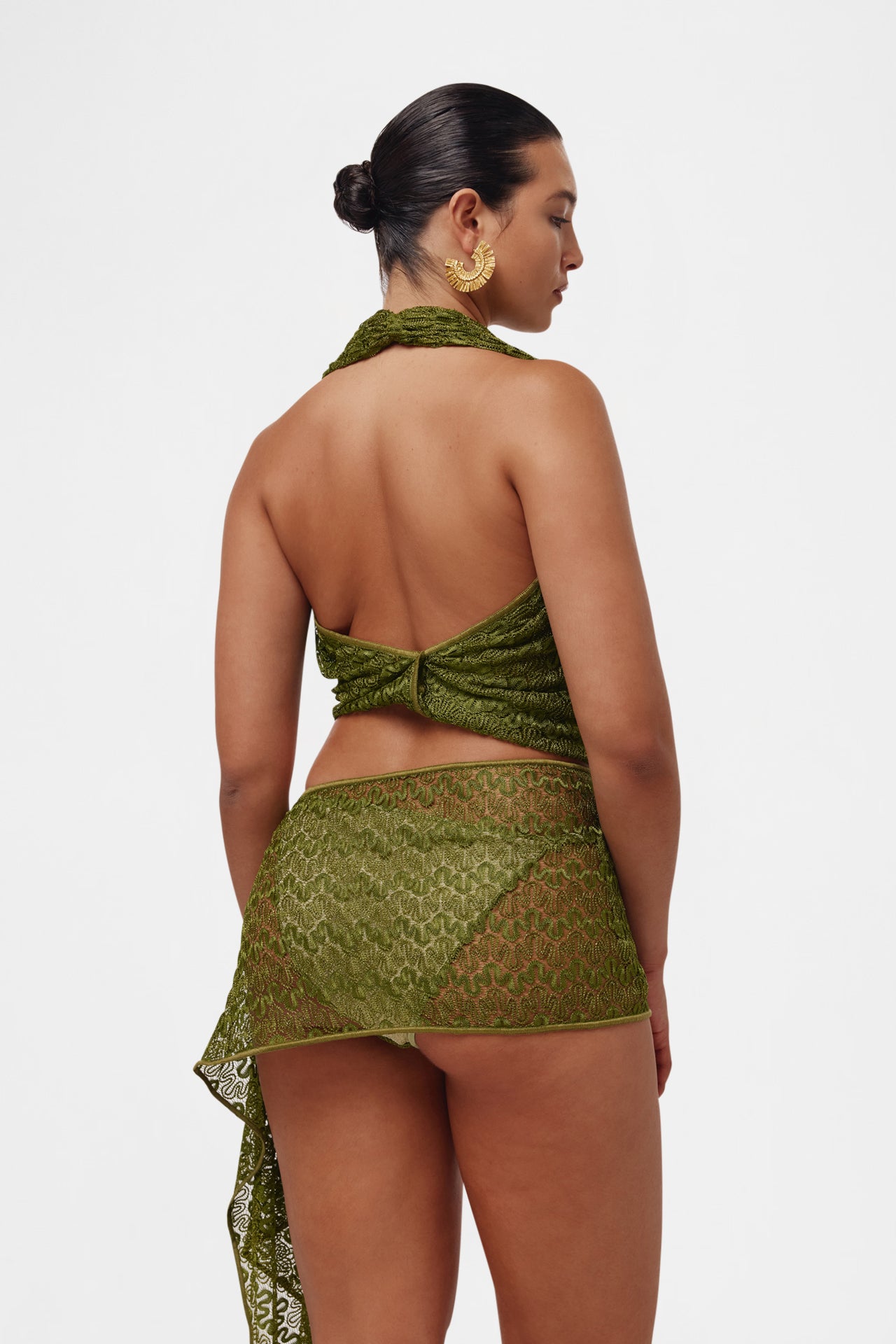 Cactus Knit Scarf Set   /   Top