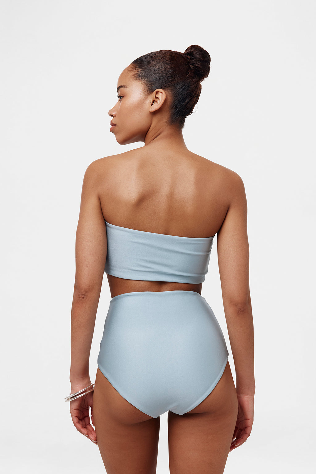 Ice Blue Bandeau Top
