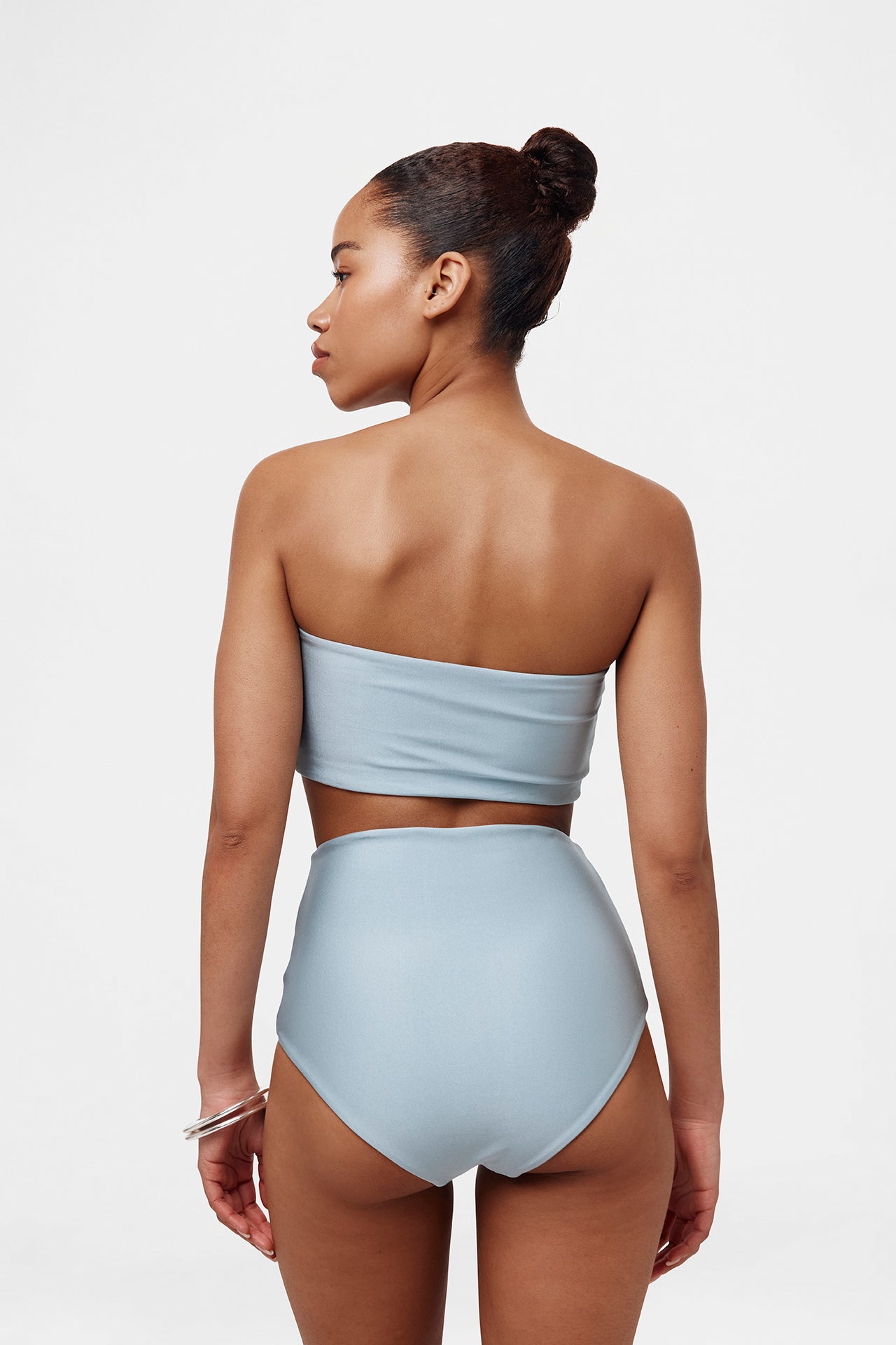 Ice Blue Bandeau Top