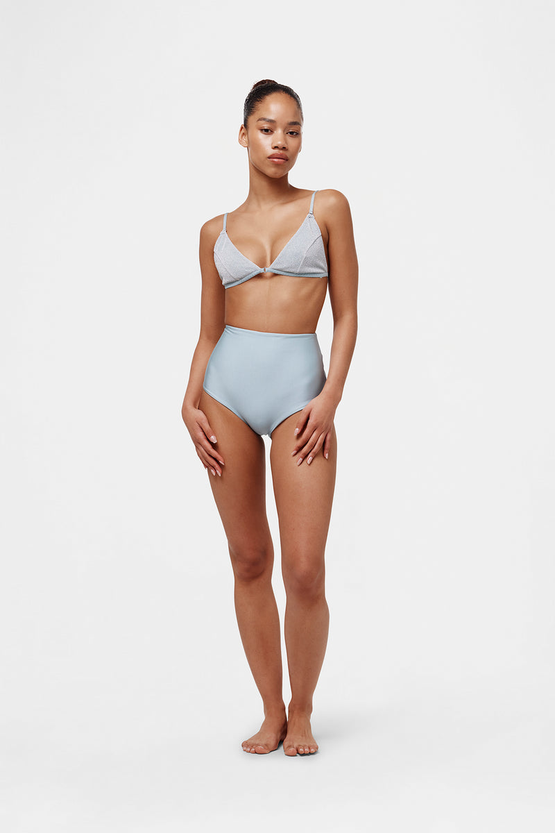 Ice Blue Glitter Top