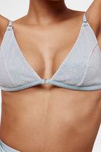 Ice Blue Glitter Top