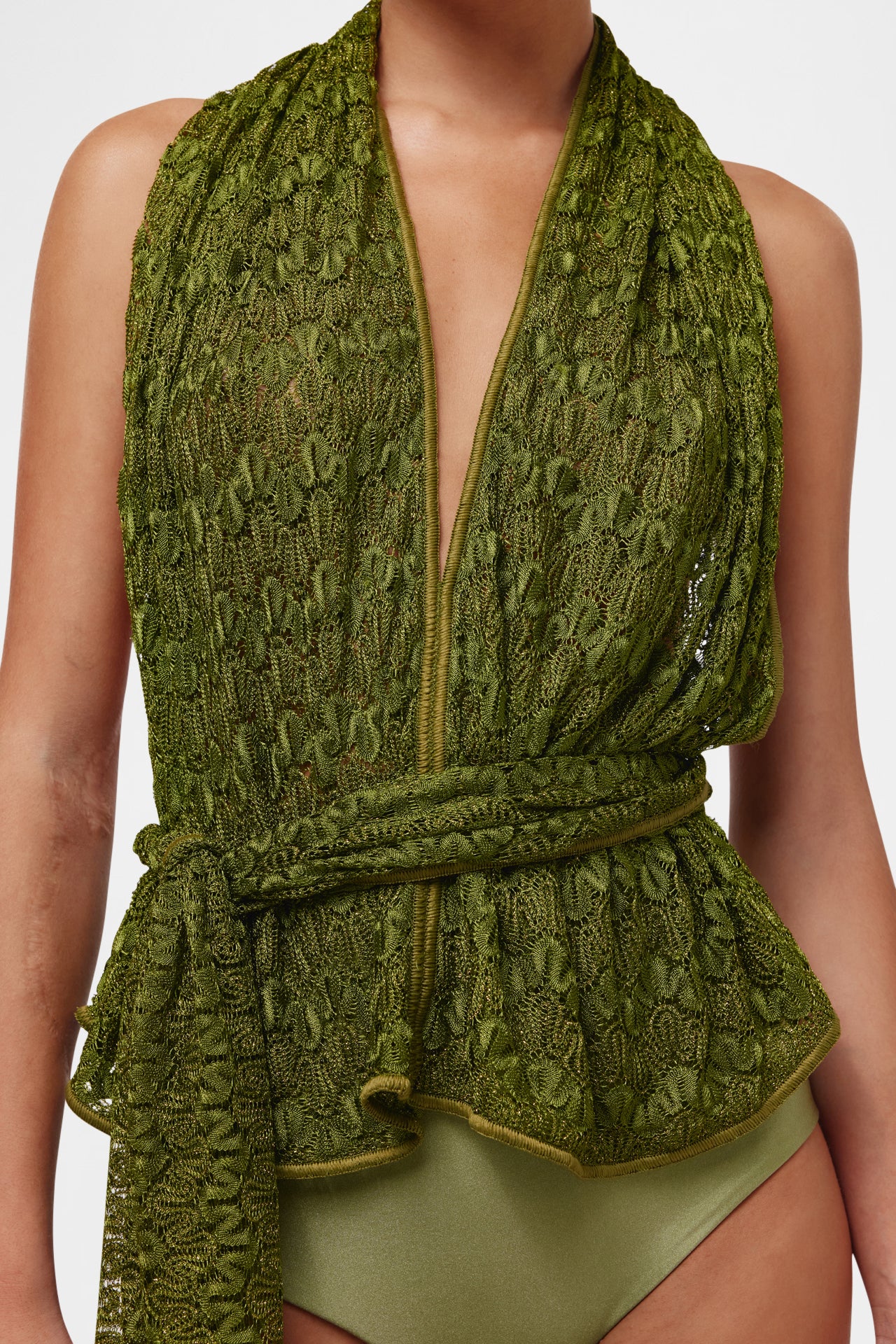 Knit Scarf Set / Top
