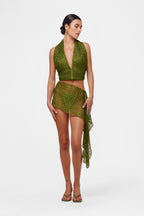 Cactus Knit Scarf Set   /   Top