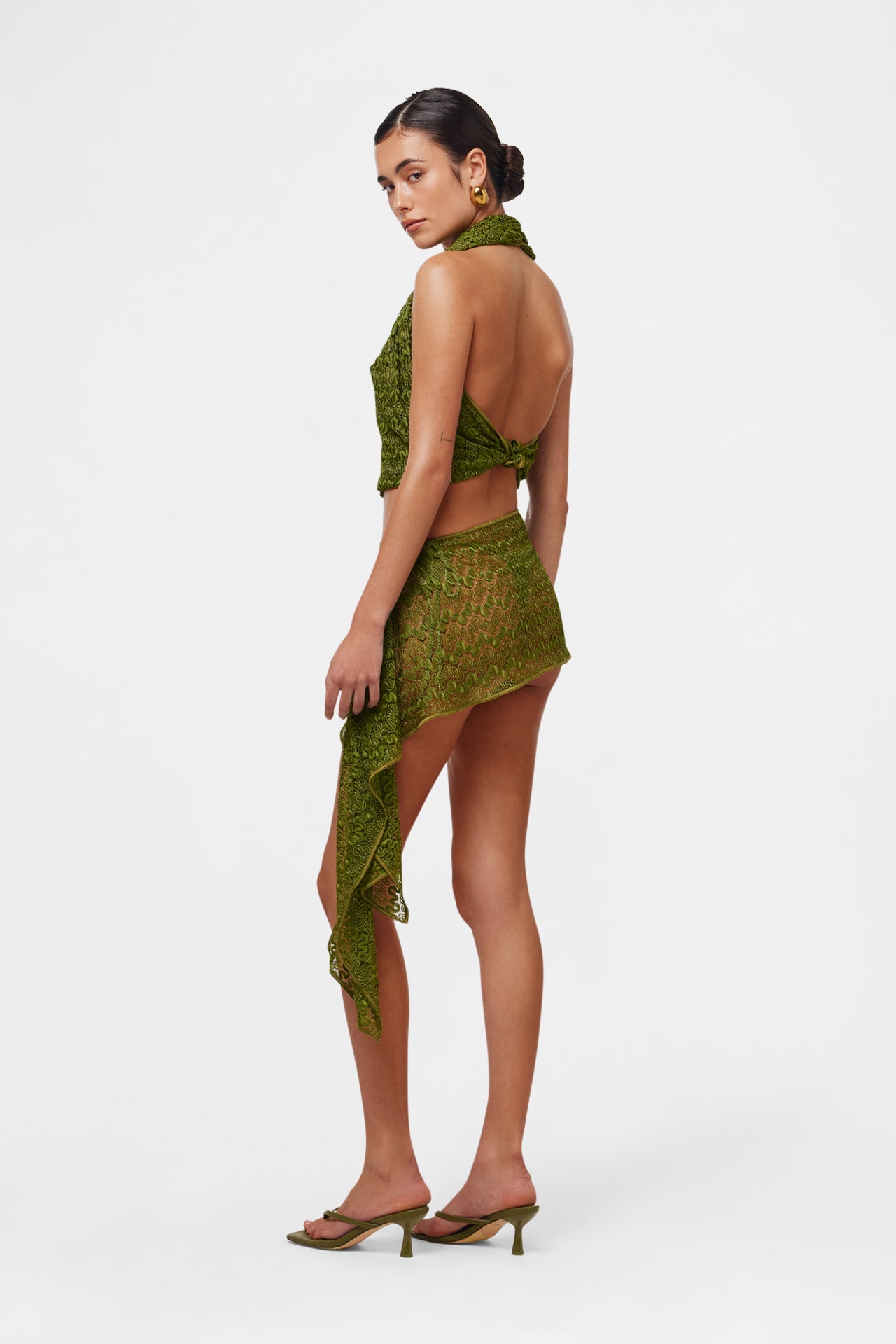 Knit Scarf Set / Top