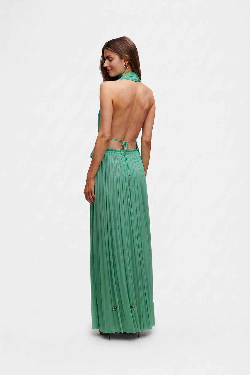 Ocean Silk Tulle Top & Skirt