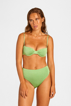Mint Glitter Balconette Bikini