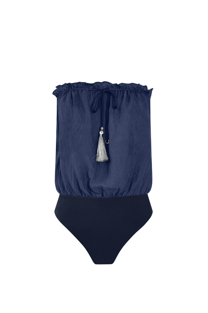 Bandeau Silk Swimsuit