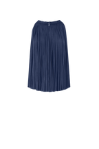 Ocean Blue Silk Tulle Halter Top