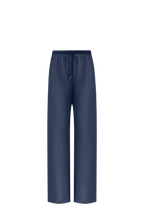 Ocean Blue Silk Pants