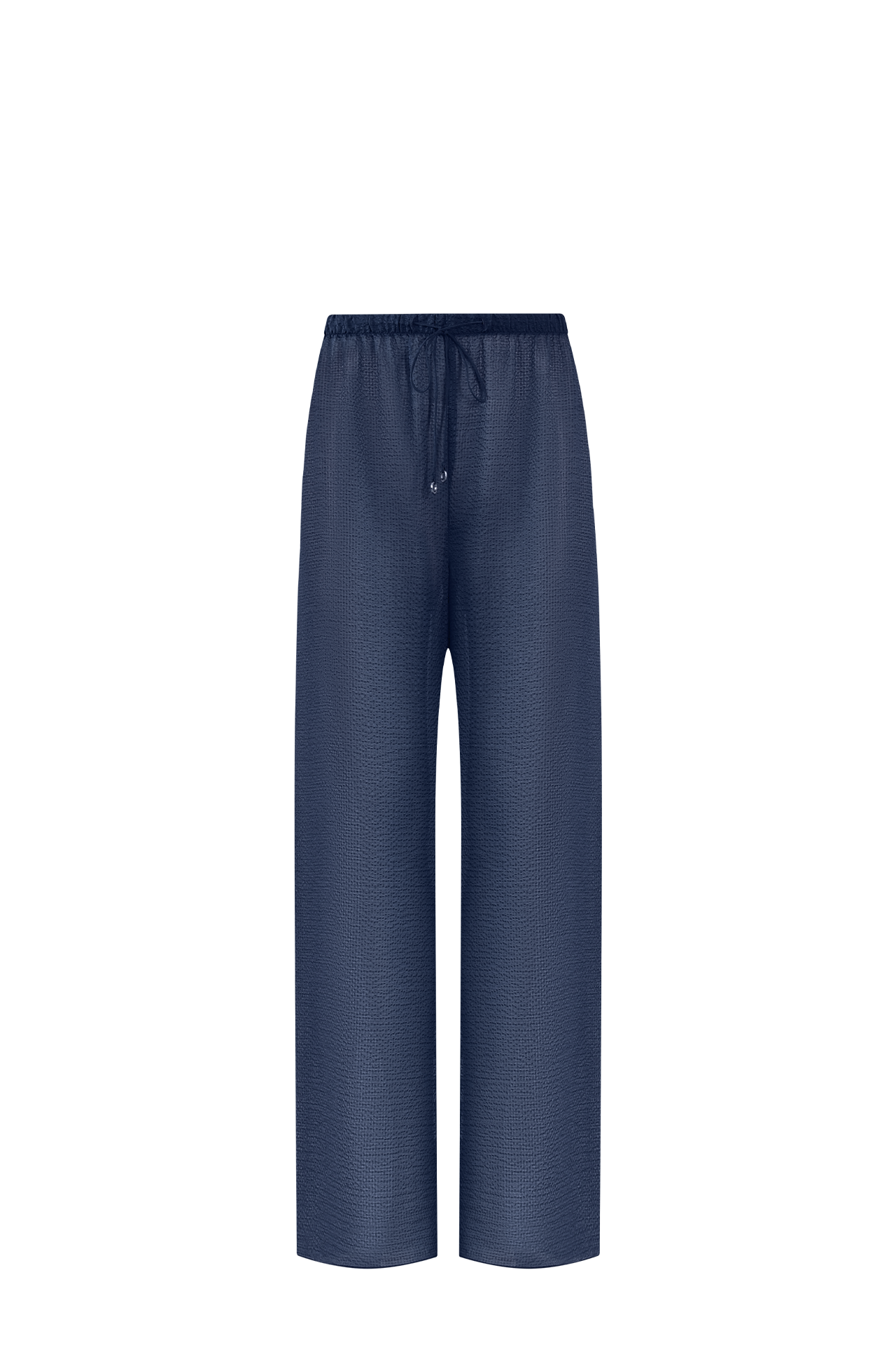 Ocean Blue Silk Pants